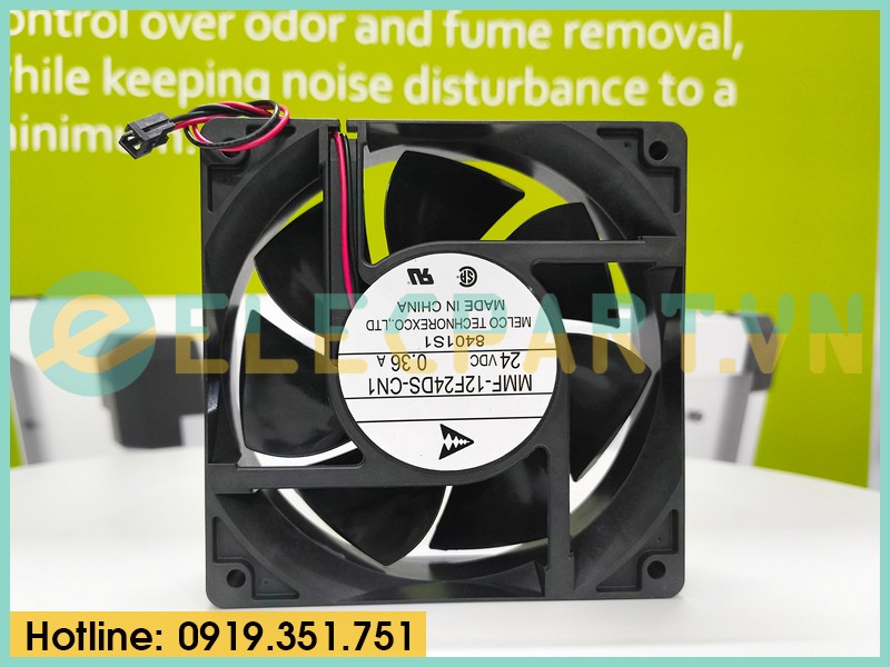 Quạt biến tần MELCO MMF-12F24DS-CN1, 24VDC, 120x120x38mm
