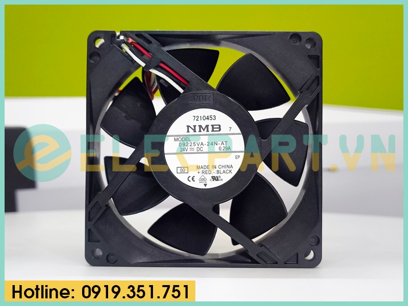Quạt biến tần NMB 09225VA-24N-AT, 24VDC, 92x92x25mm