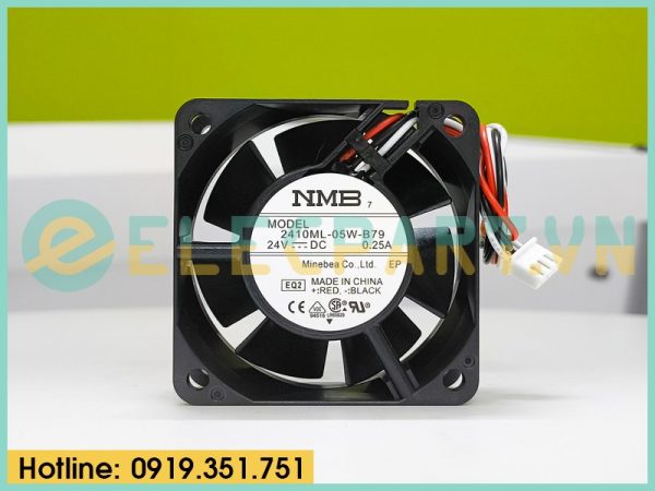 Quạt biến tần NMB 2410ML-05W-B79, 24VDC, 60x60x25mm