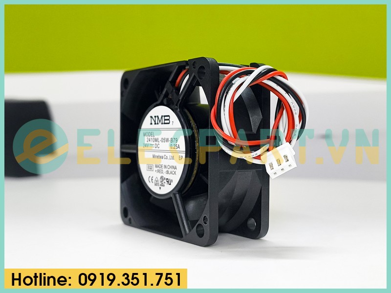 Quạt biến tần NMB 2410ML-05W-B79, 24VDC, 60x60x25mm