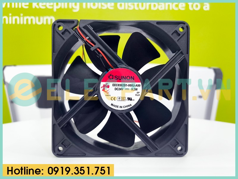 Quạt biến tần SUNON EEC0382B1-000U-A99, 24VDC, 120x120x38mm