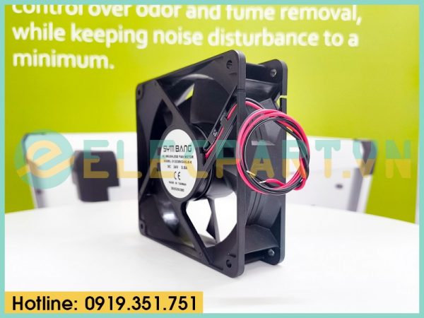 Quạt biến tần SYMBANG D12038V24SLB-K, 24VDC, 120x120x38mm