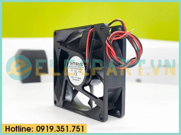 Quạt biến tần SYMBANG D8025V24HB-K, 24VDC, 80x80x25mm