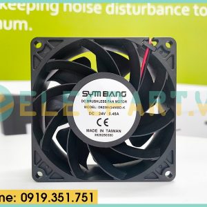 Quạt biến tần SYMBANG D9238V24MBD-K, 24VDC, 92x92x38mm