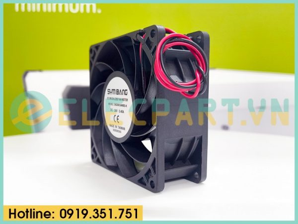 Quạt biến tần SYMBANG D9238V24MBD-K, 24VDC, 92x92x38mm