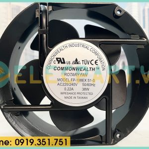 Quạt tản nhiệt COMMONWEALTH FP-108EX-S1-S, 220V, 172x150x51mm