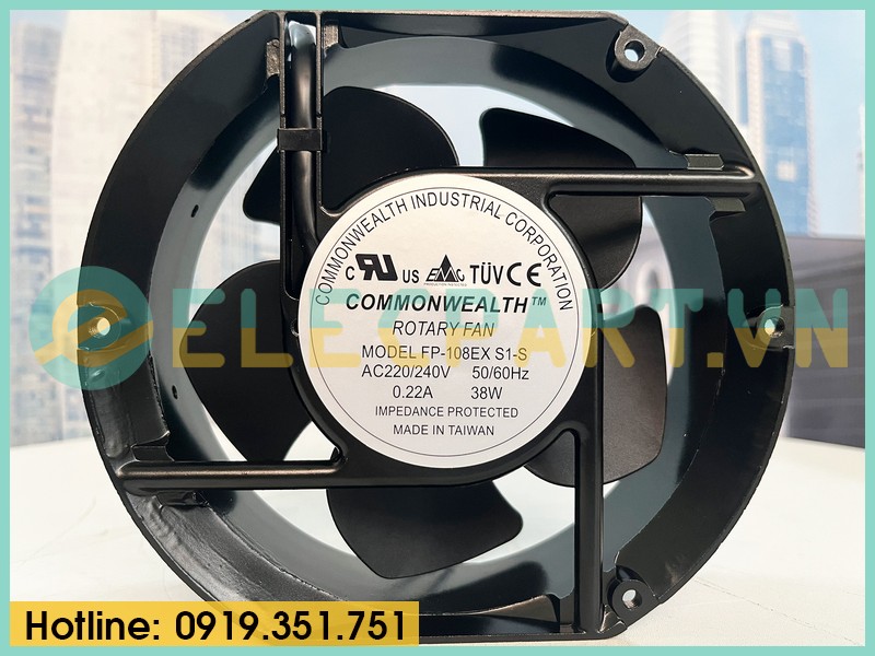 Quạt tản nhiệt COMMONWEALTH FP-108EX-S1-S, 220V, 172x150x51mm
