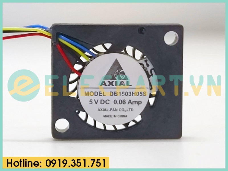 Quạt tản nhiệt cho bo mạch DB1503H05S, 5VDC, 15x15x3mm