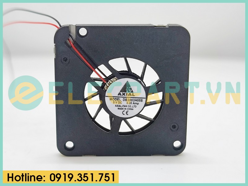 Quạt tản nhiệt cho bo mạch DB3003H05S, 5VDC, 30x30x3mm