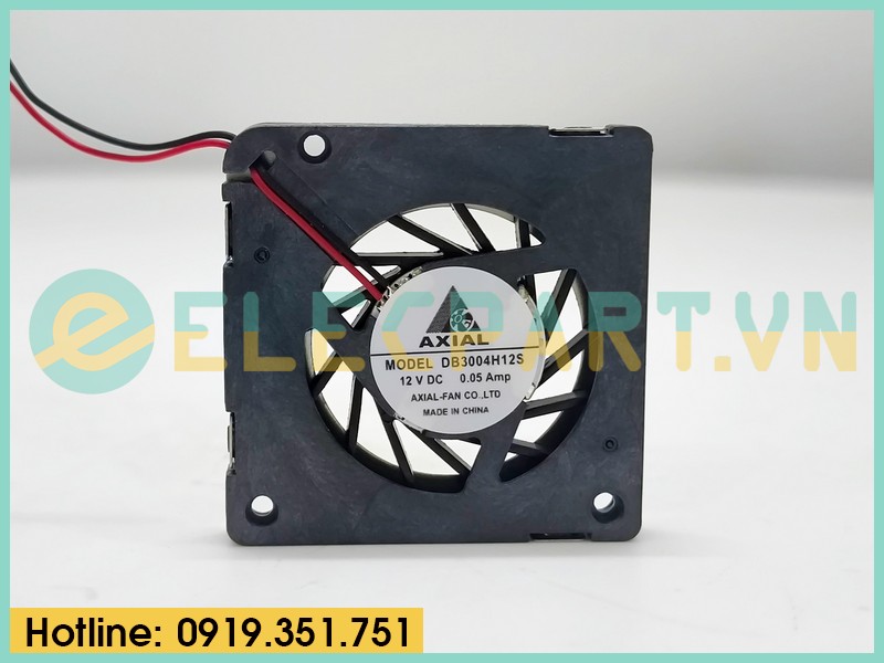 Quạt tản nhiệt cho bo mạch DB3004H12S, 12VDC, 30x30x4mm