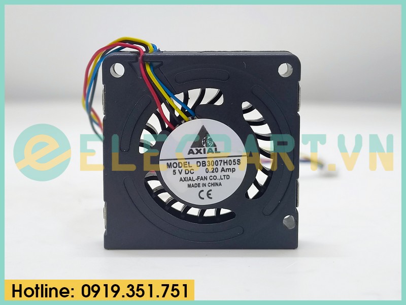 Quạt tản nhiệt cho bo mạch DB3007H05S, 5VDC, 30x30x7mm