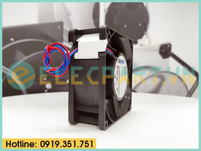 Quạt tản nhiệt EBMPAPST 3214JN, 24VDC, 92x92x38mm