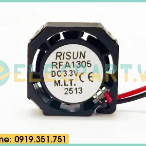 Quạt tản nhiệt cho bo mạch RISUN RFA1305, 3.3VDC, 13x13x5mm