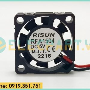 Quạt tản nhiệt cho bo mạch RISUN RFA1504, 5VDC, 15x15x4mm