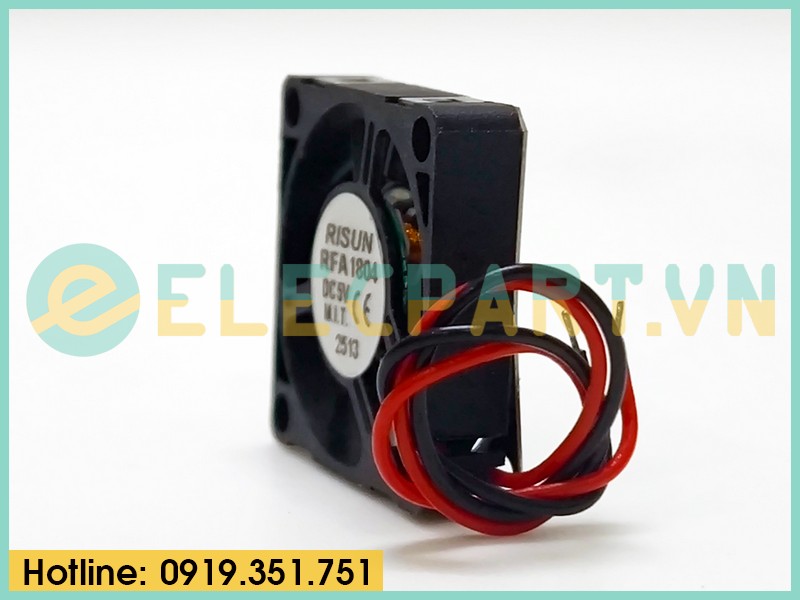 Quạt tản nhiệt cho bo mạch RISUN RFA1804, 5VDC, 18x18x4mm