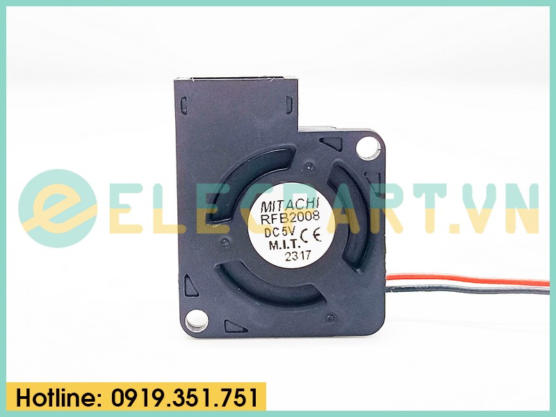 Quạt tản nhiệt cho bo mạch RISUN RFB2008, 5VDC, 20x20x8mm