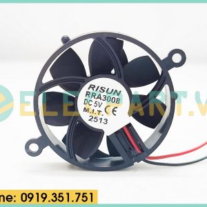 Quạt tản nhiệt cho bo mạch RISUN RRA3008, 5VDC, 30x8mm