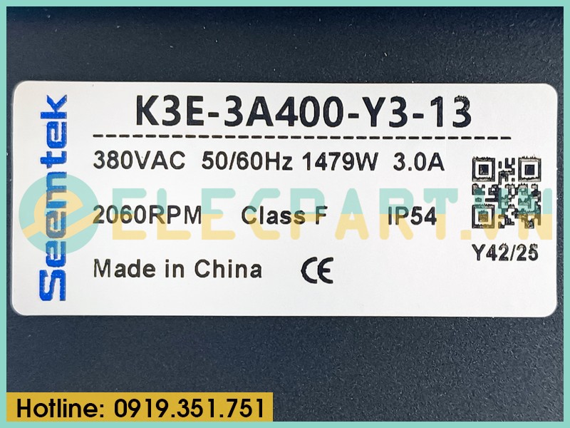Quạt ly tâm EC SEEMTEK K3E-3A400-Y3-13, 380VAC, 400mm