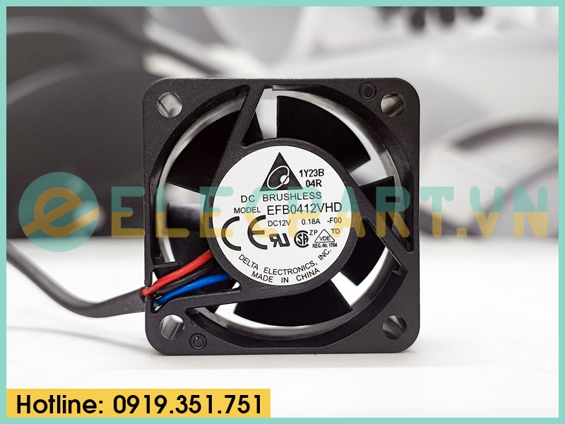 Quạt biến tần DELTA EFB0412VHD, 12VDC, 40x40x20mm