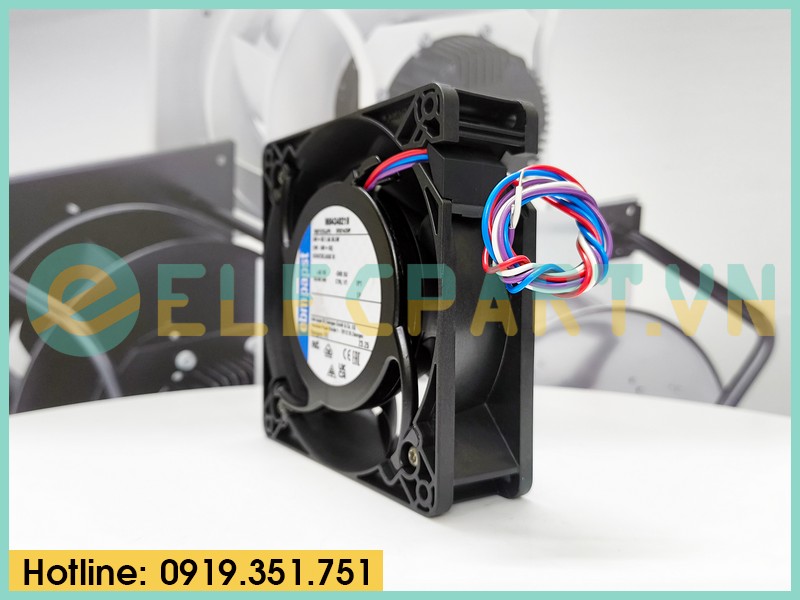 Quạt tản nhiệt EBMPAPST DV5214/2HP, 24VDC, 127x127x38mm