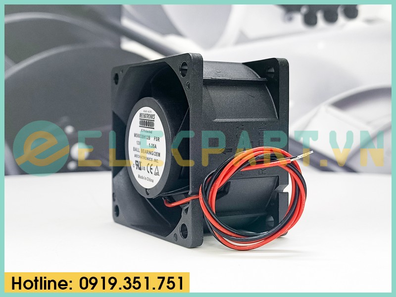 Quạt biến tần MECHATRONICS MS6038H12B FSR, 12VDC, 60x60x38mm