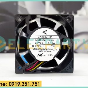 Quạt tản nhiệt MELCO MMF-06L24SS, 24VDC, 60x60x25mm