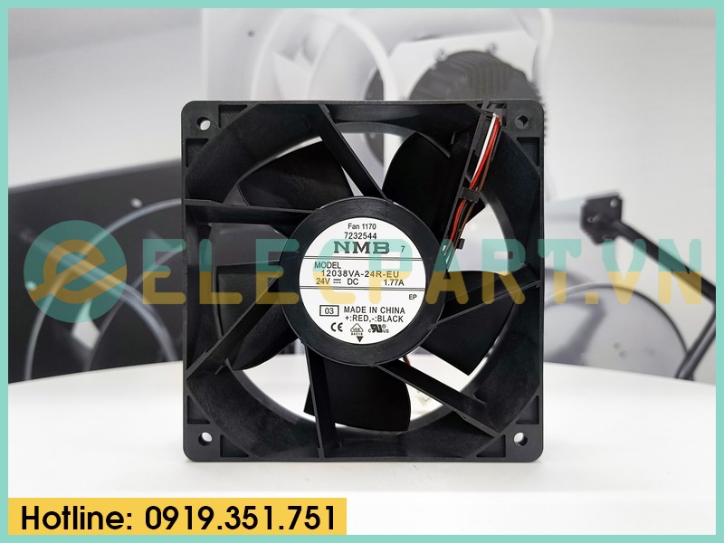 Quạt biến tần NMB 12038VA-24R-EU, 24VDC, 120x120x38mm