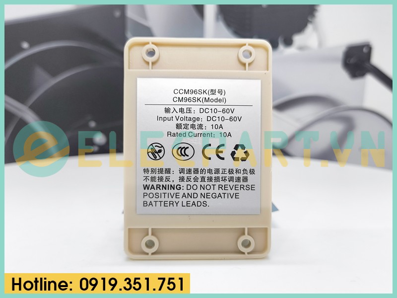 Bộ điều khiển tốc độ quạt DC CCM96SK DC10-60V, 10A