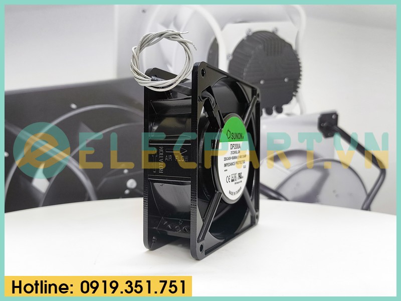 Quạt tản nhiệt Sunon DP200A-2123HSL.GN, 220-240VAC, 120x120x38mm