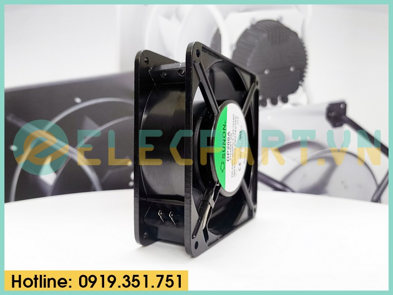 Quạt tản nhiệt Sunon DP200A-2123XBT.GN, 220-240VAC, 120x120x38mm