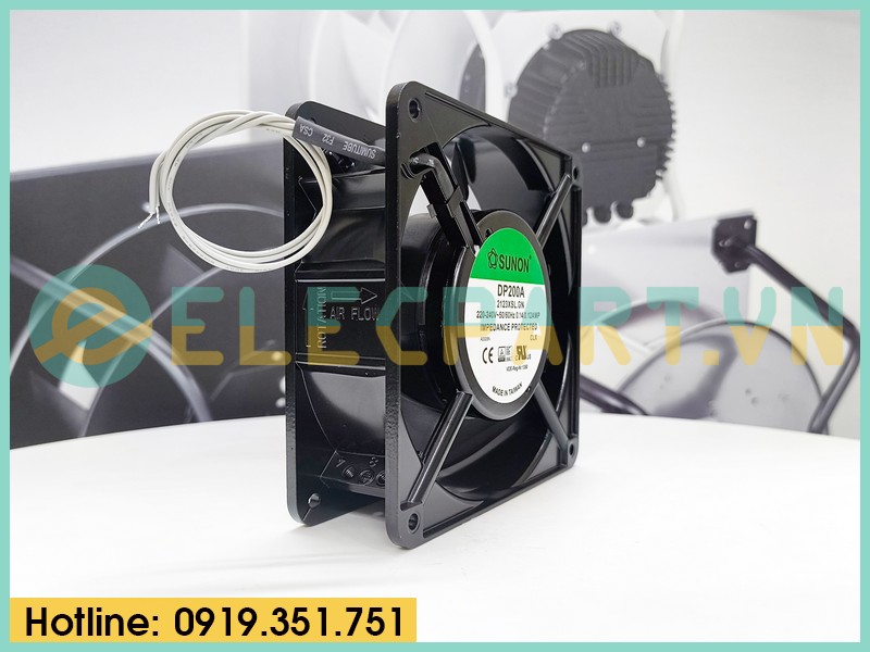 Quạt tản nhiệt Sunon DP200A-2123HSL.GN, 220-240VAC, 120x120x38mm