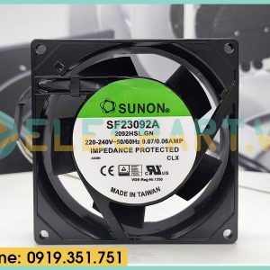 Quạt tản nhiệt Sunon SF23092A-2092HSL.GN, 220-240VAC, 92x92x25mm