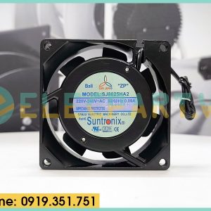 Quạt tản nhiệt SUNTRONIX SJ8025HA2, 220-240VAC, 80x80x25mm