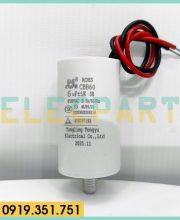 Tụ điện Tongyu CBB60 6uF, 450VAC, Dây cắm có ốc bắt