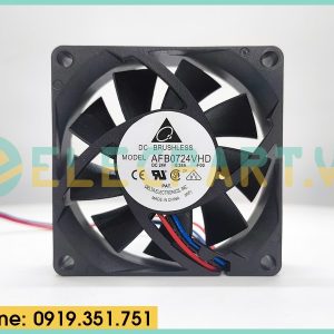 Quạt biến tần DELTA AFB0724VHD, 24VDC, 70x70x20mm