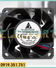 Quạt biến tần DELTA FFB0624EHE, 24VDC, 60x60x38mm