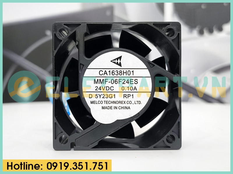 Quạt tản nhiệt MELCO MMF-06F24ES RP1, 24VDC, 60x60x25mm