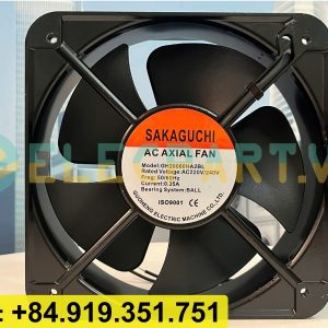 Quạt tản nhiệt SAKAGUCHI GH20060HA2BL, 220-240VAC, 200x200x60mm