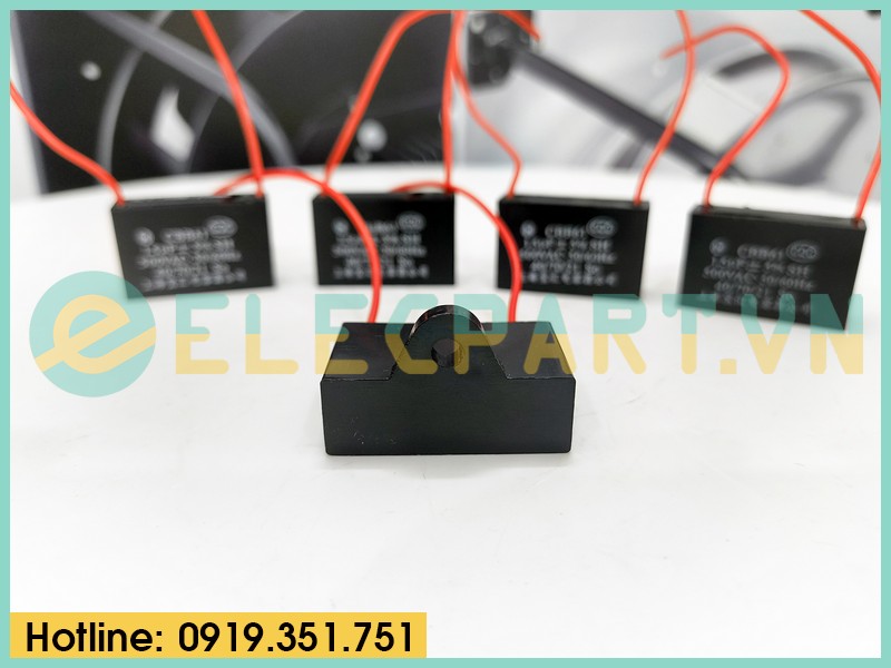 Tụ điện CBB61 1.5uF, 500VAC Dây cắm