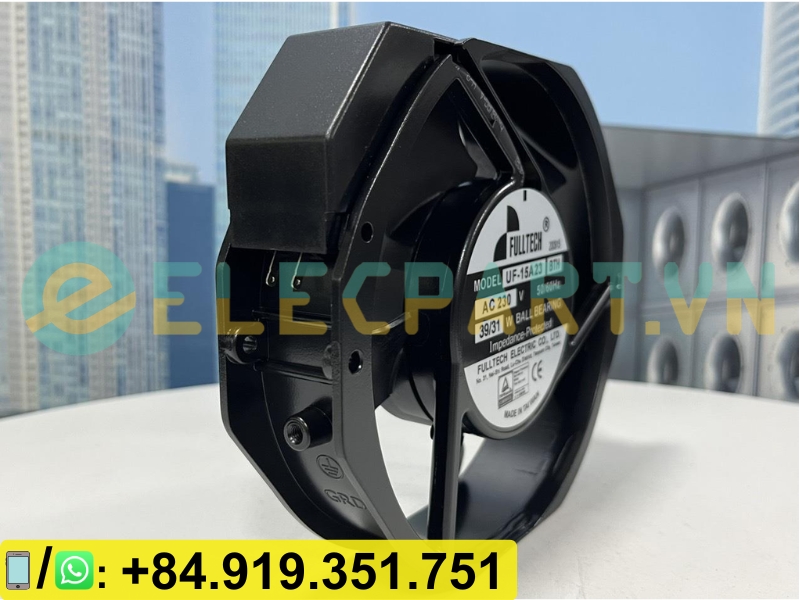 Quạt hút tủ điện FULLTECH UF-15A23 BTH, 230VAC, 172x150x38mm