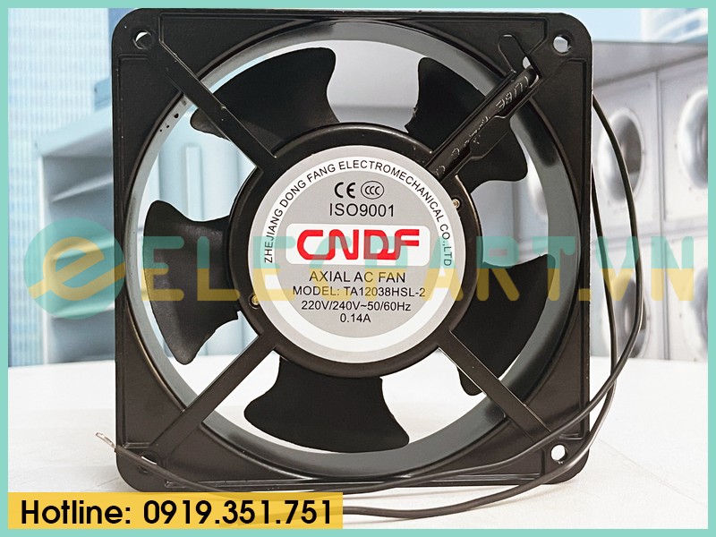 Quạt tản nhiệt CNDF TA12038HSL-2, 220-240VAC, 120x120x38mm