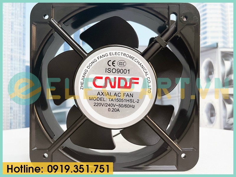 Quạt tản nhiệt CNDF TA15051HSL-2, 220-240VAC, 150x150x51mm
