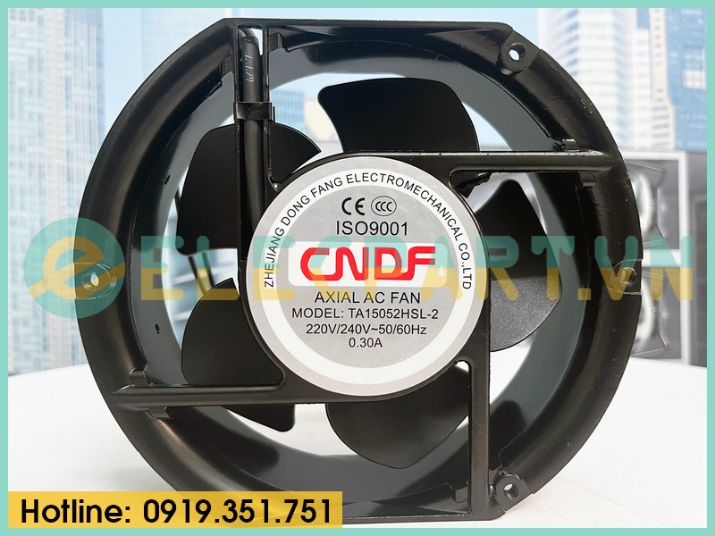 Quạt tản nhiệt CNDF TA15052HSL-2, 220-240VAC, 172x150x51mm