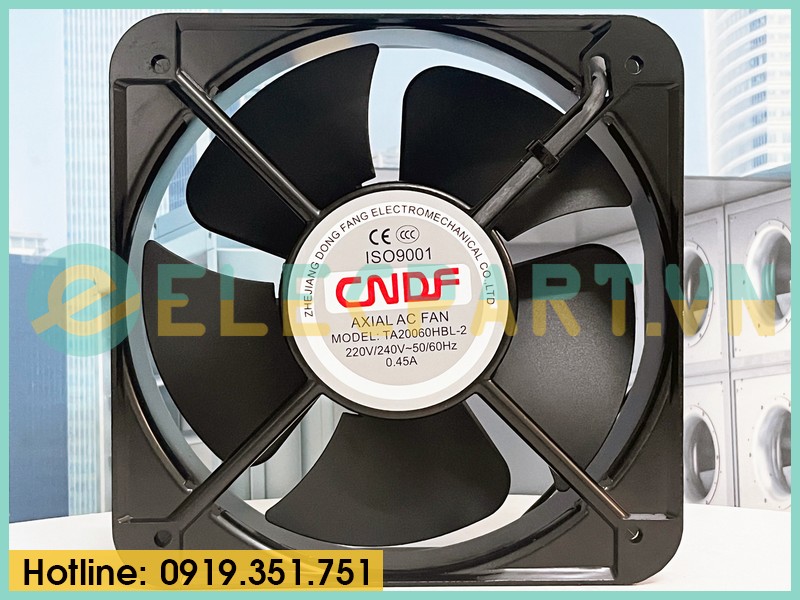 Quạt tản nhiệt CNDF TA20060HBL-2, 220-240VAC, 200x200x60mm