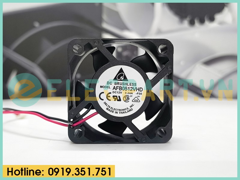 Quạt biến tần DELTA AFB0512VHD, 12VDC, 50x50x20mm