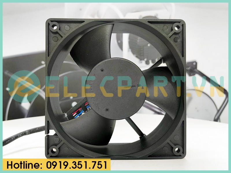 Quạt biến tần DELTA EFB1224HHE, 24VDC, 120x120x38mm