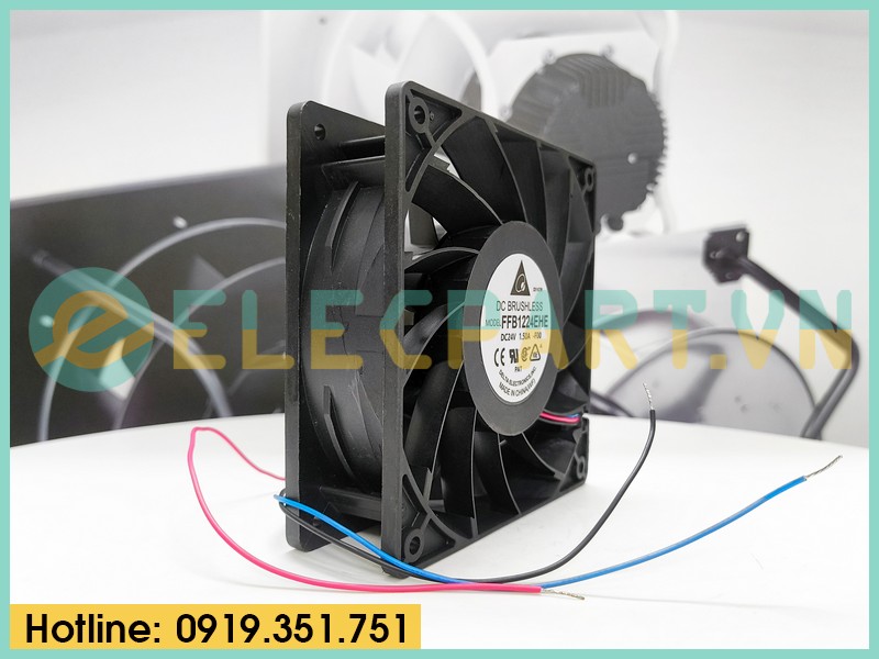 Quạt biến tần DELTA FFB1224EHE, 24VDC, 120x120x38mm
