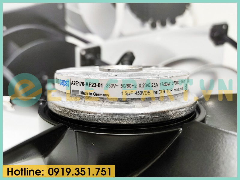 Quạt tản nhiệt EBMPAPST A2E170-AF23-01, 230VAC, 170mm