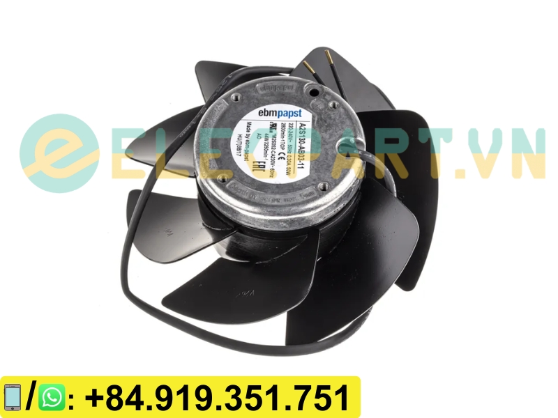 Quạt tản nhiệt EBMPAPST A2S130-AB03-11, 230VAC, 130mm