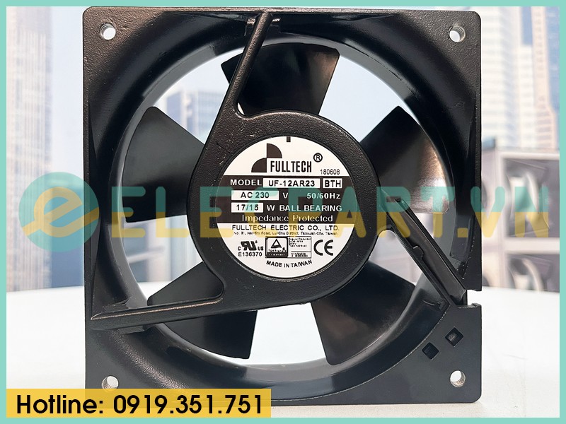 Quạt hút tủ điện FULLTECH UF-12AR23 BTH, 230VAC, 120x120x38mm
